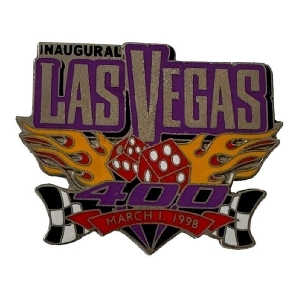 Vintage 1998 Inaugural 400 Las Vegas NASCAR Raceway Pin Collectible Racing